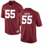 Men's Alabama Crimson Tide #55 William Cooper Crimson Game NCAA College Football Jersey 2403HJHT8